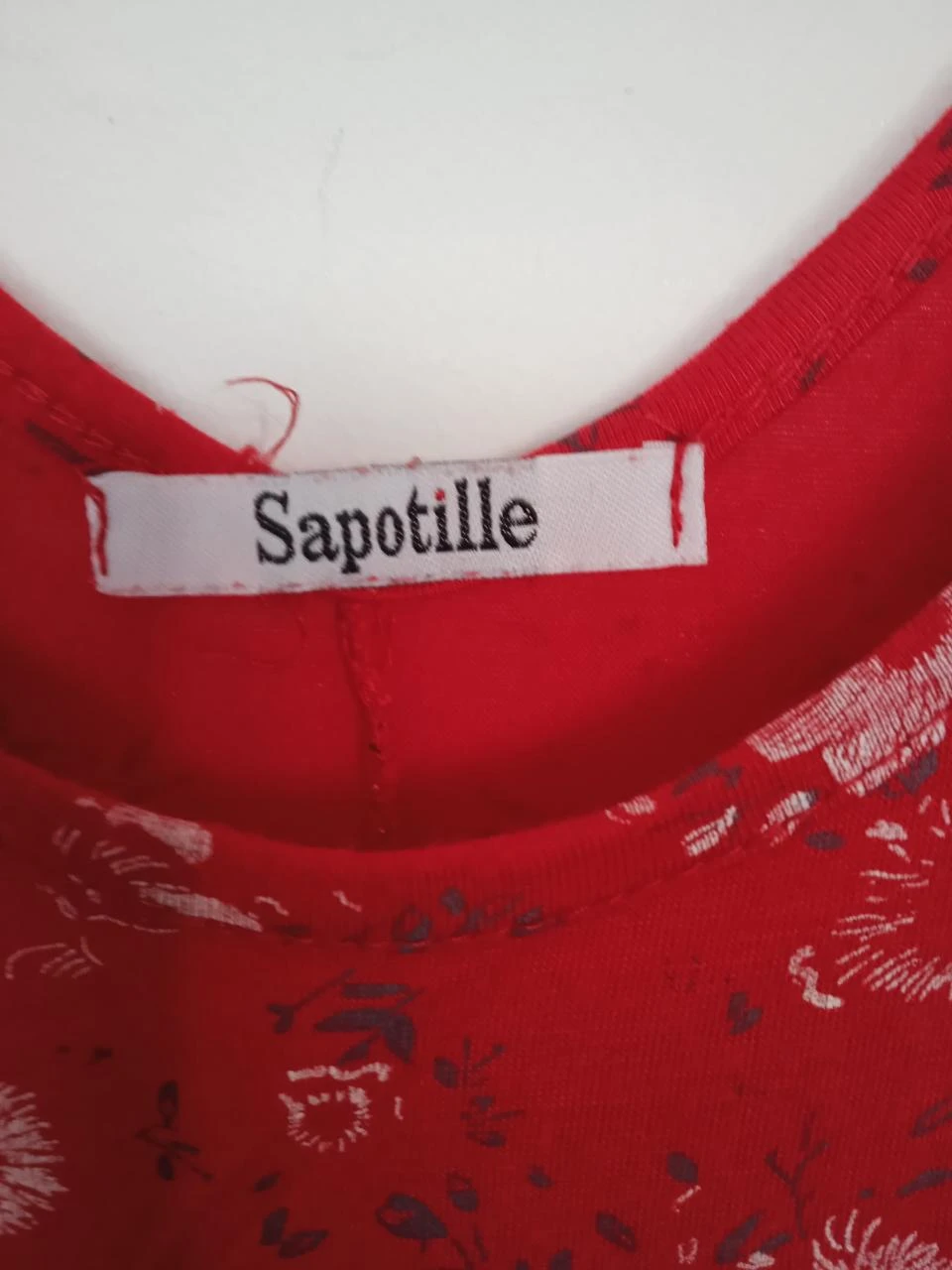 Robe d'été légère rouge sapotille taile 38 – photo 3